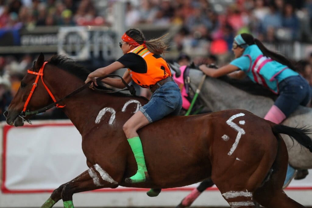 Indigenous Relay Races at Calgary Stampede