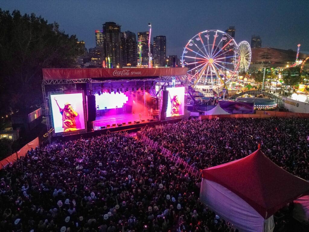 Stampede Concert Series stage