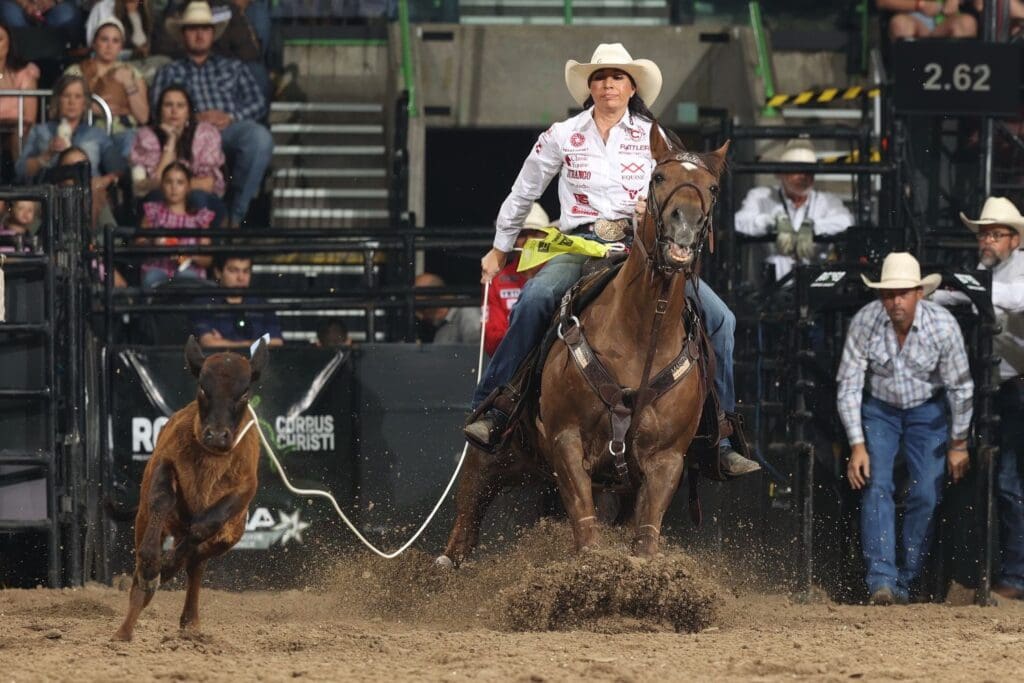 Breakaway roper Martha Angelone