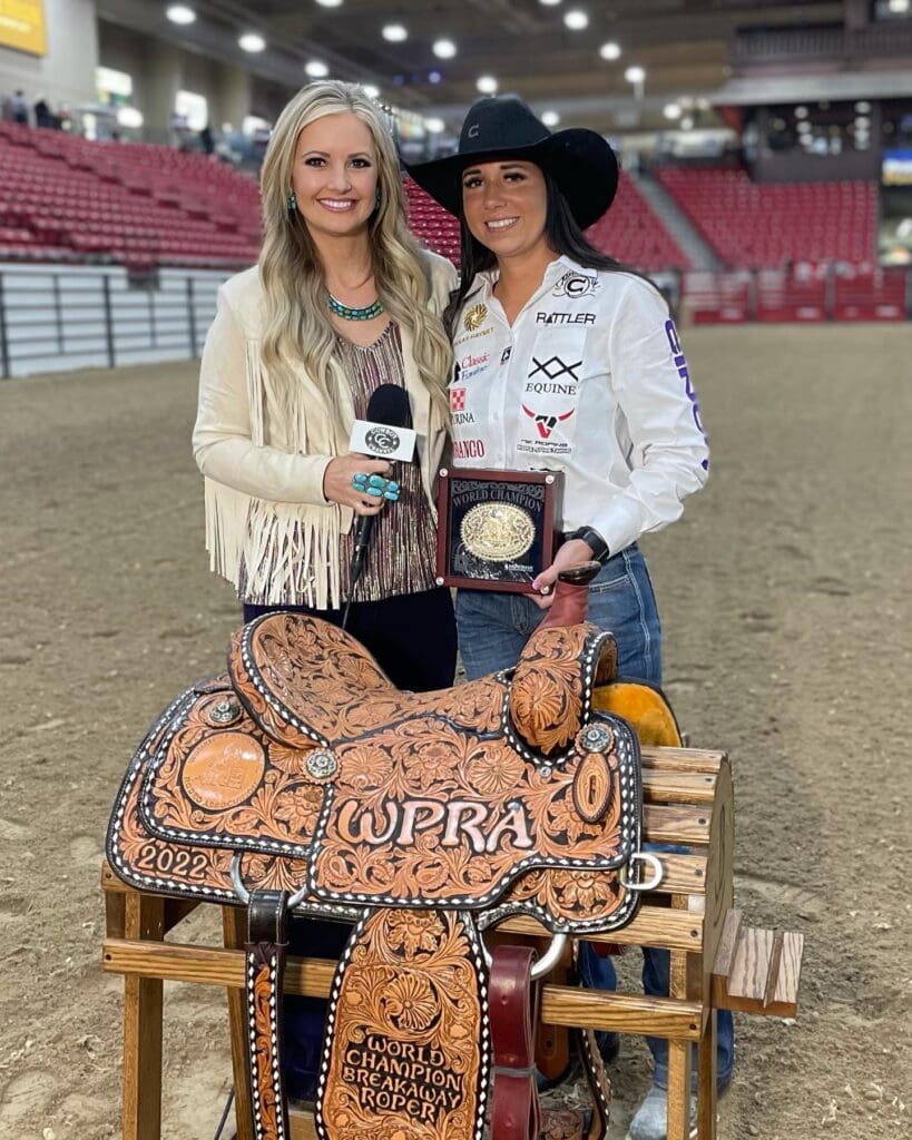 Breakaway roper Martha Angelone