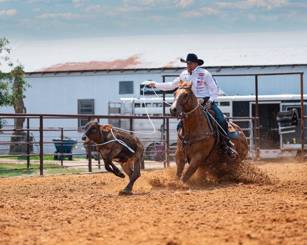 Tie down roper Shane Hanchey