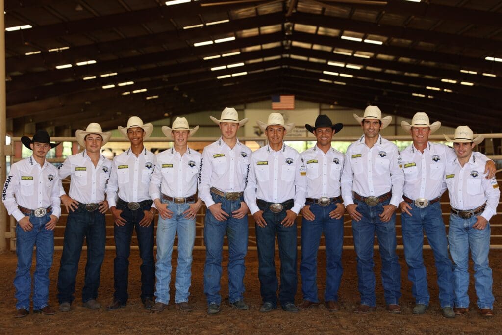 Nashville Stampede members lined up for a group photo