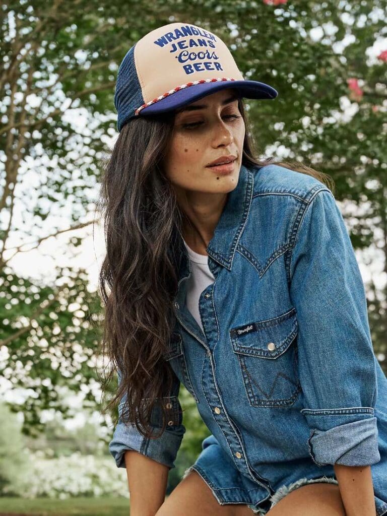 Wrangler Jean Coors Beer Hat