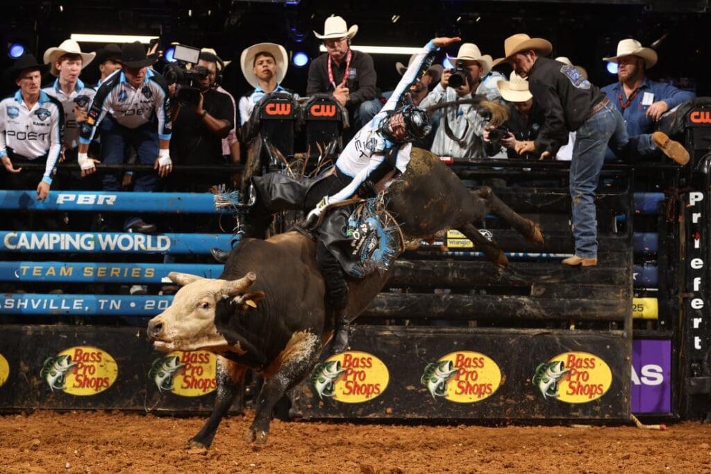 Cowboys at Nashville Stampede. Photo credit: Bull Stock Media