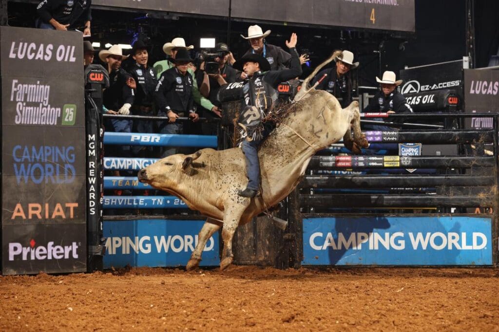 Ridge Riders at Nashville Stampede. Photo credit: Bull Stock Media