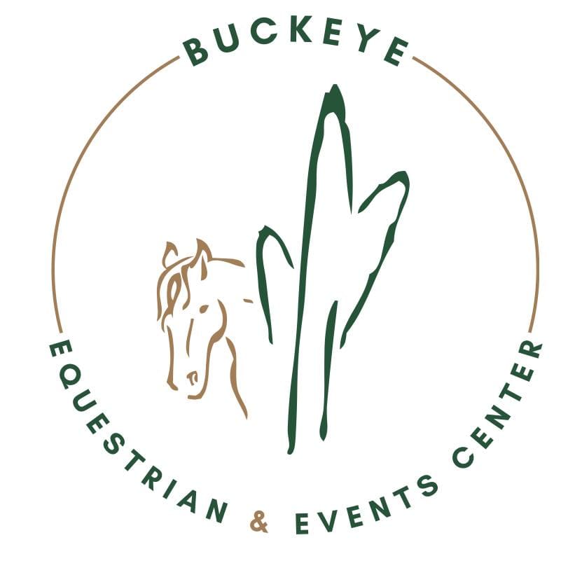 Buckeye Equestrian Center Logo with a horse and cactus