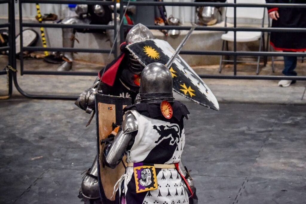 Performer at Winter Knights festival