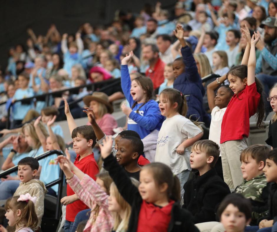 Cheering Fans at Dixie National Rodeo. Photo by Dixie National Livestock Show & Rodeo