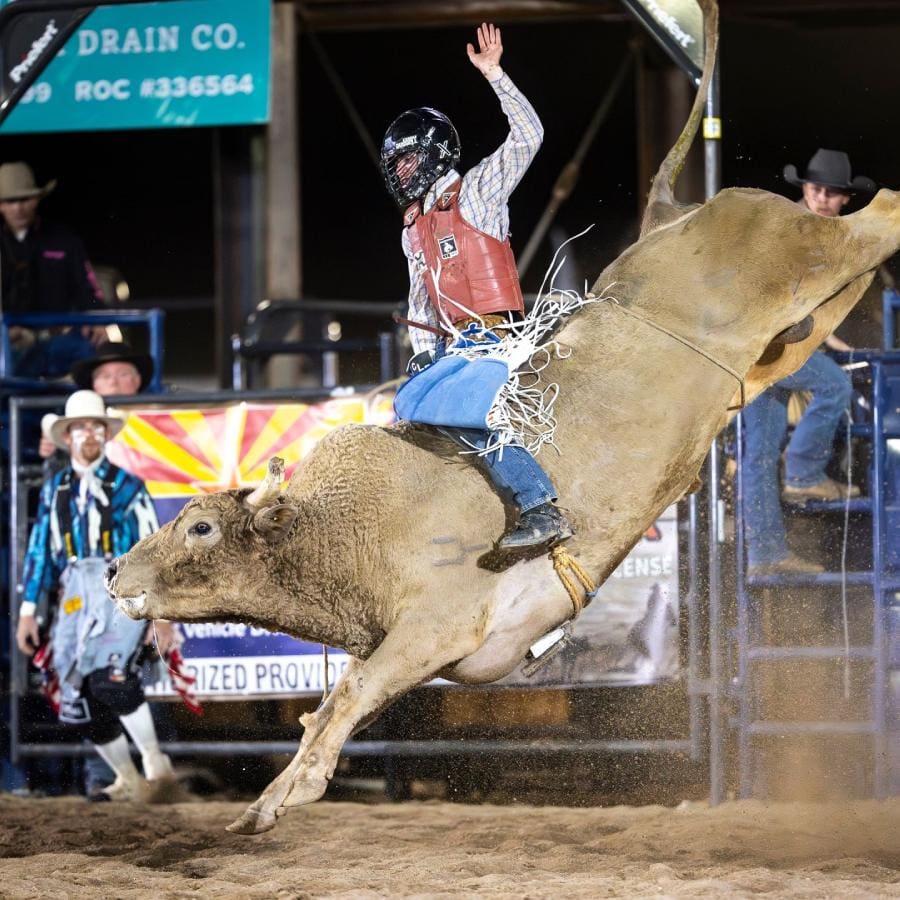 Bull riding. Photo by Cave Creek Rodeo
