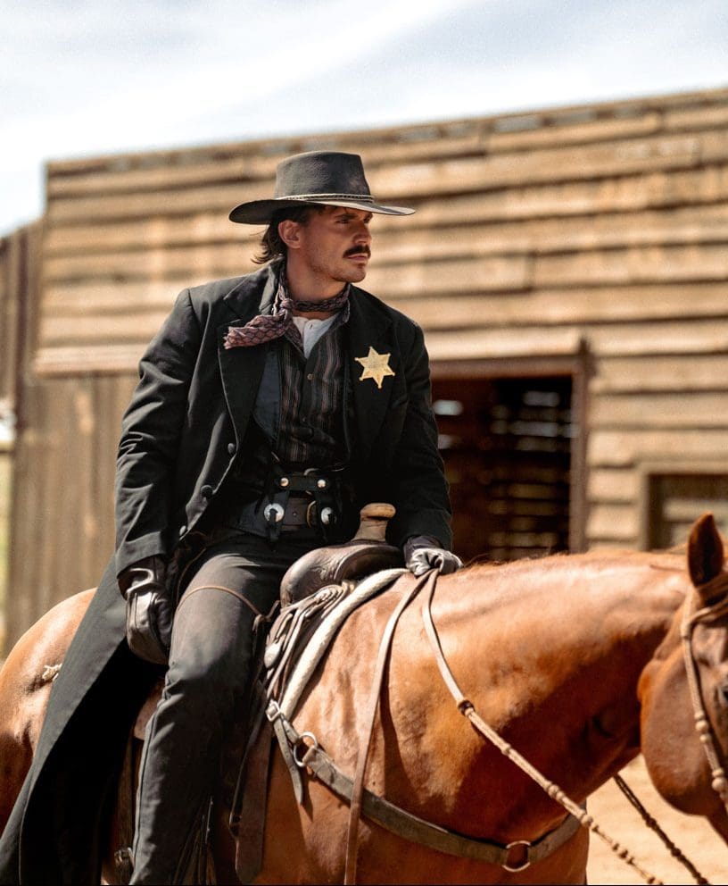 Tucker-Wetmore on horseback as a mounted Sherriff. Photo courtesy of Brighton Field Days website.