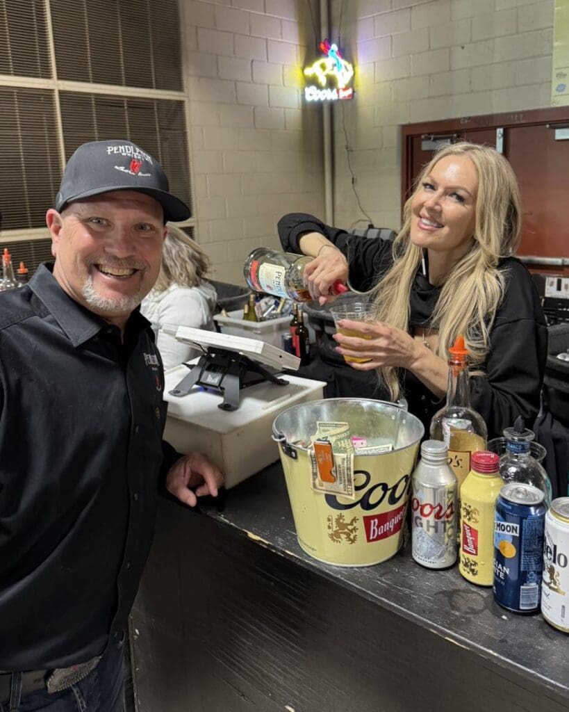 Bartender serving customer a drink at Rodeo Scottsdale