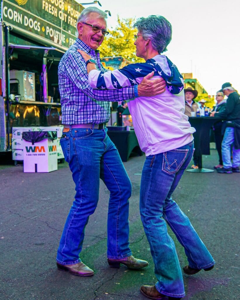 People dancing at The Hondo Rodeo Fest