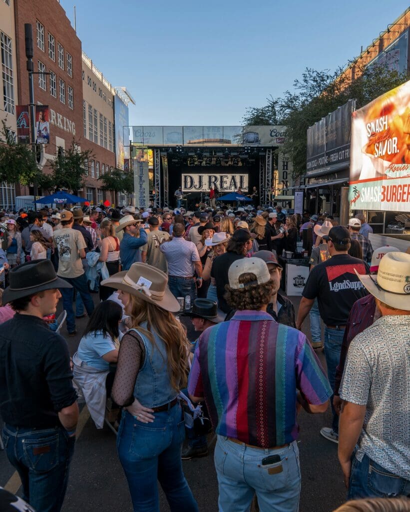 Fans smiling at The Hondo Rodeo Fest