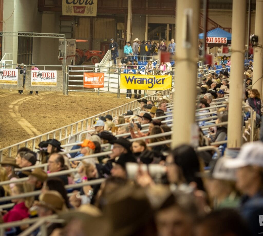 view of Rodeo Scottsdale arena and crowd