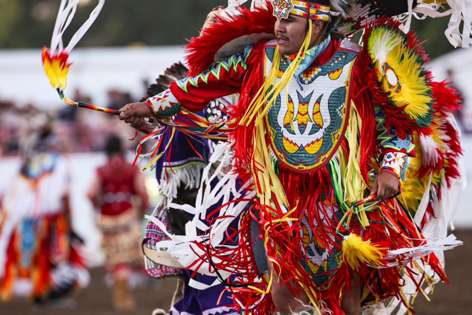 Native American Dance Performer at Redding Rodeo