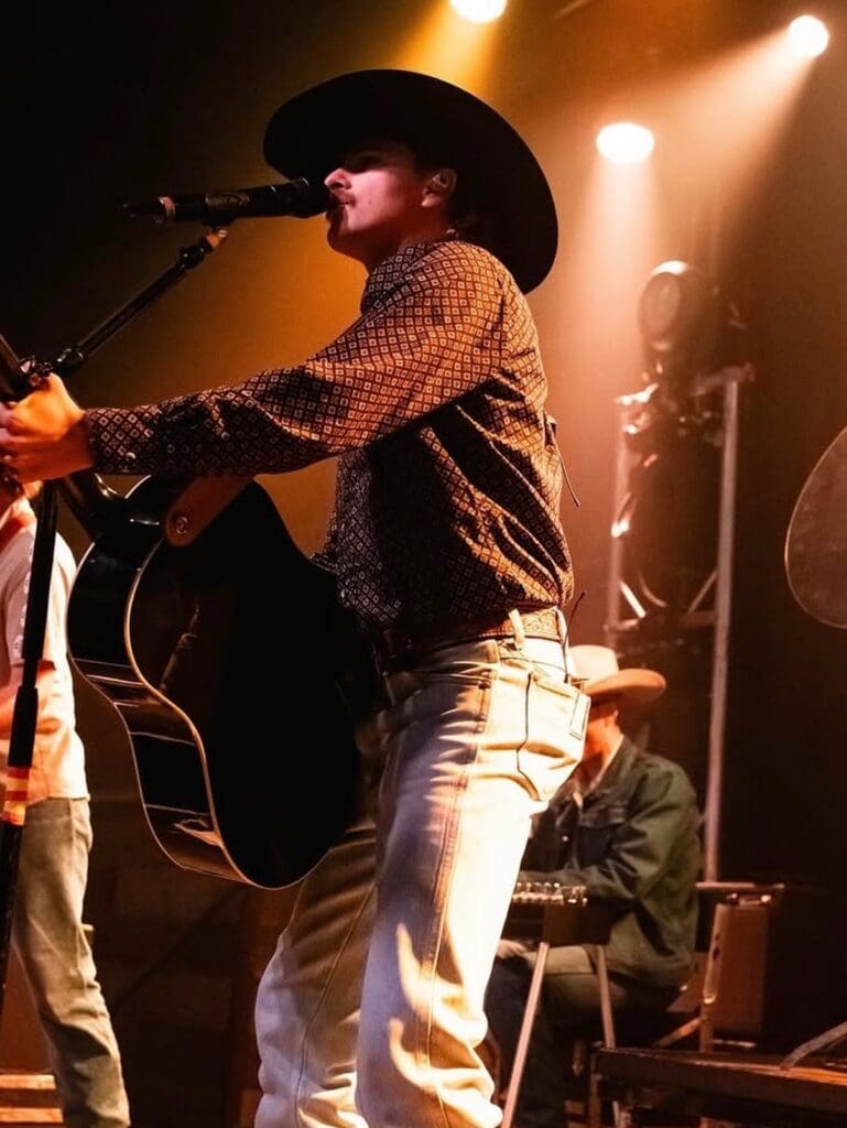 Musician performing