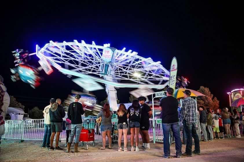 Carnival rides at Clark Co Fair and Rodeo