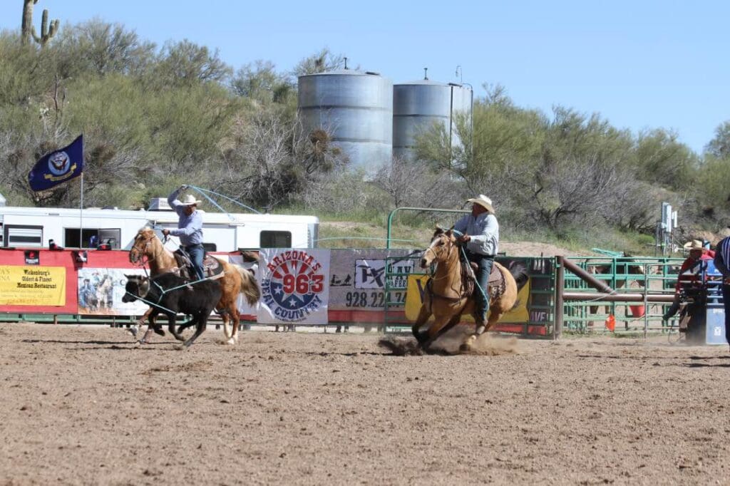 Team roping at Legends of the West