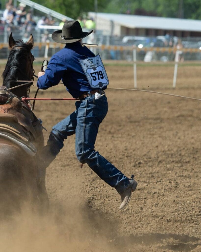 Tie Down roping photo courtesy of Red Bluff Round Up