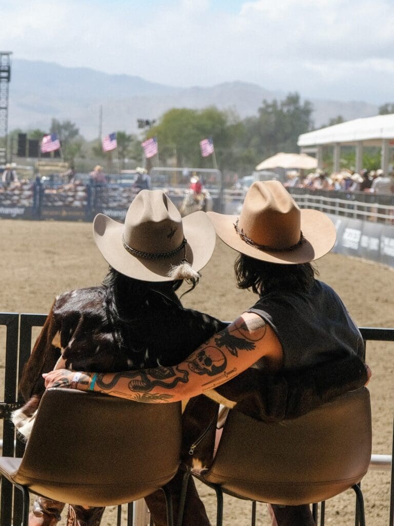 Desert Rodeo fans watching the show