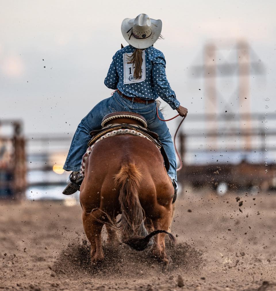 Cowgirl at the Hell on Wheels Rodeo