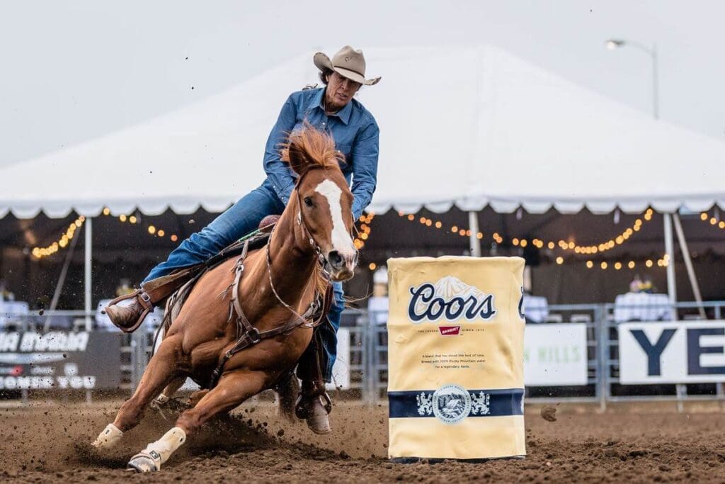 Barrel racer at Santa Maria Elk's Rodeo