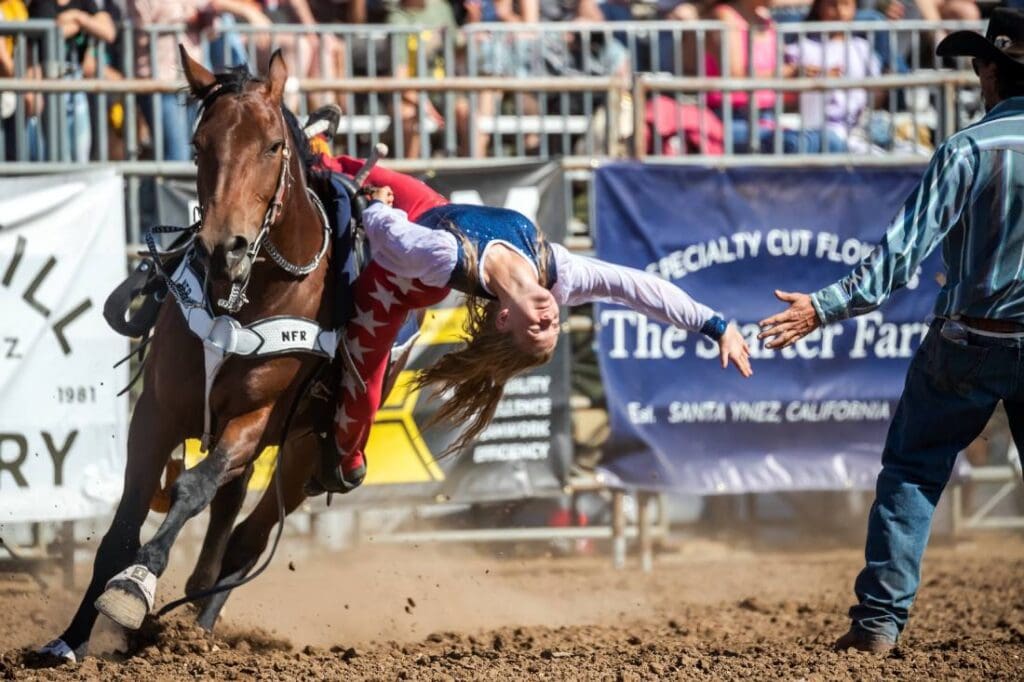 2025_June 22_Old Santa Ynez Days_P2_Tera Flitton_Stellar Trick Riding Cowgirls