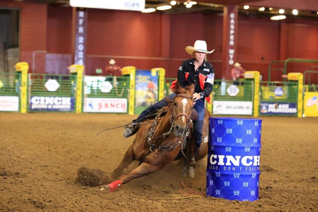 Barrel race:  Photo credit NIRA