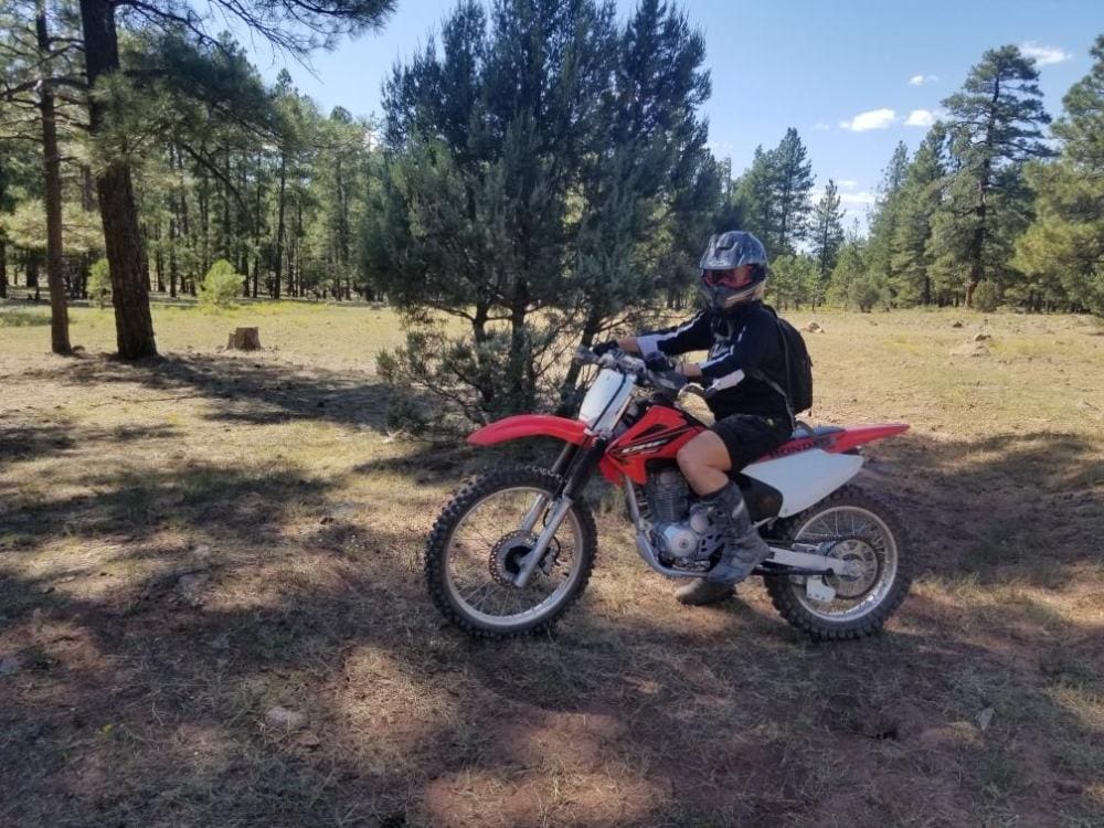 Jodi on Dirt Bike