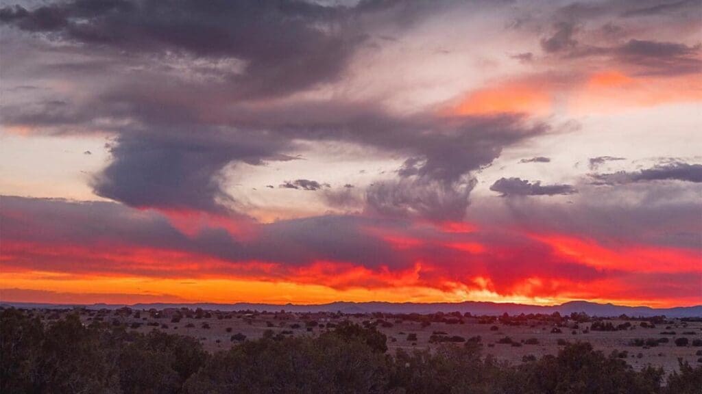 New Mexico Sunset.  Photo Courtesy of Tourism Santa Fe.