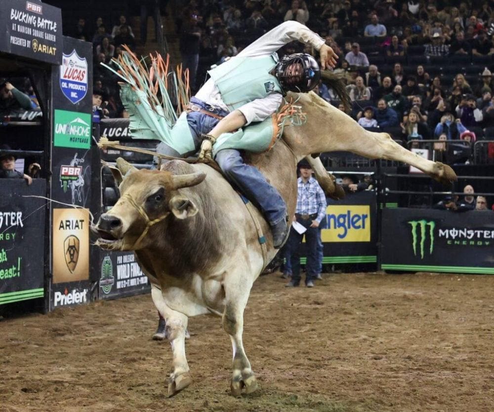 Professional Bull Riders competition imagery Credit_ PBR (Professional Bull Riders)