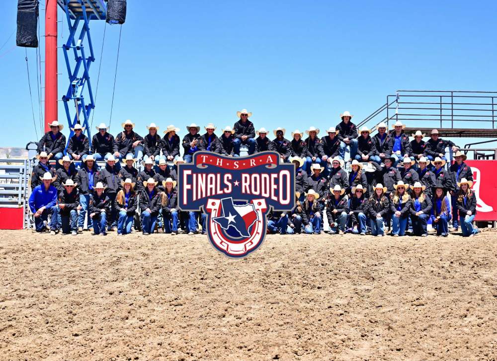 Group of competitors. Texas High School Rodeo Association Finals Rodeo., Photo courtesy of Texas High School Rodeo Finals 2026 Facebook page