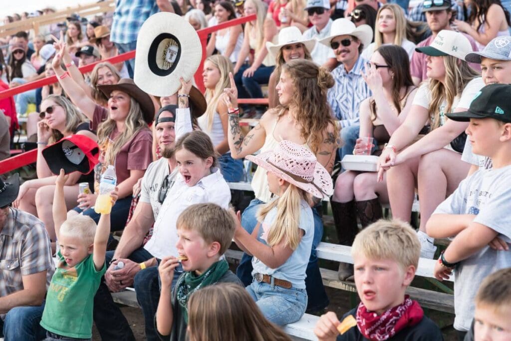 Young Idaho Eagle Rodeo Fans. Photo credit: Kelly Herbert