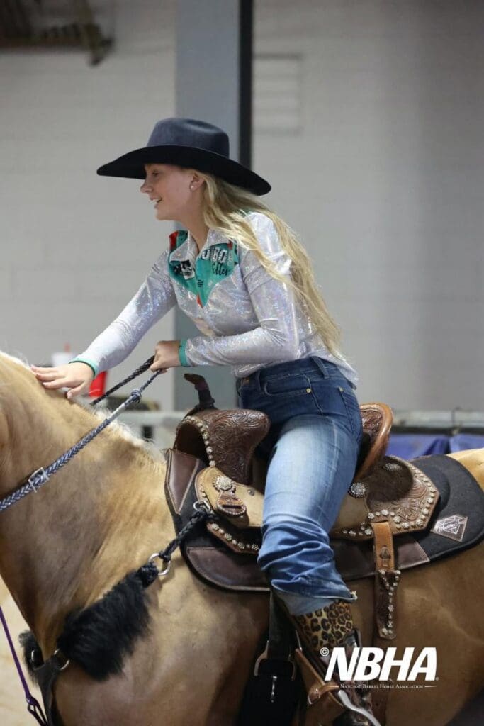 A girl and her horse. NBHA
