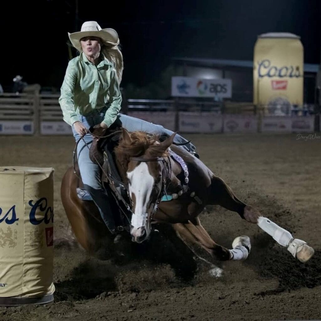 Barrel Race.  Photo credit_  Prescott Rodeo