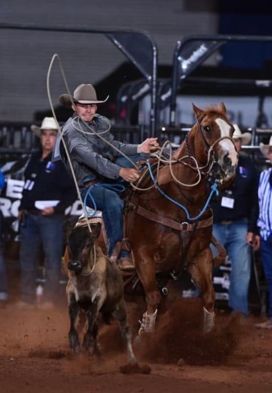 Calf roping.  NLBRA