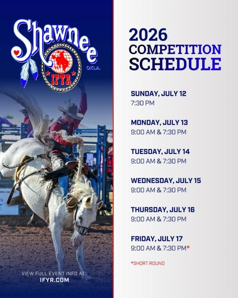 IFYR schedule.  Photo Courtesy of IFYR Facebook page