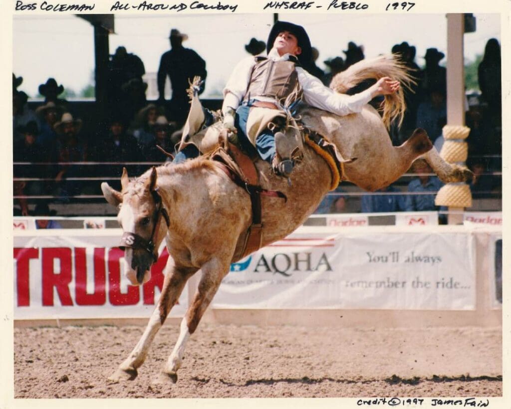 Ross Coleman - All Around Cowboy 1997. Photo from NHSFR 2026 FB.