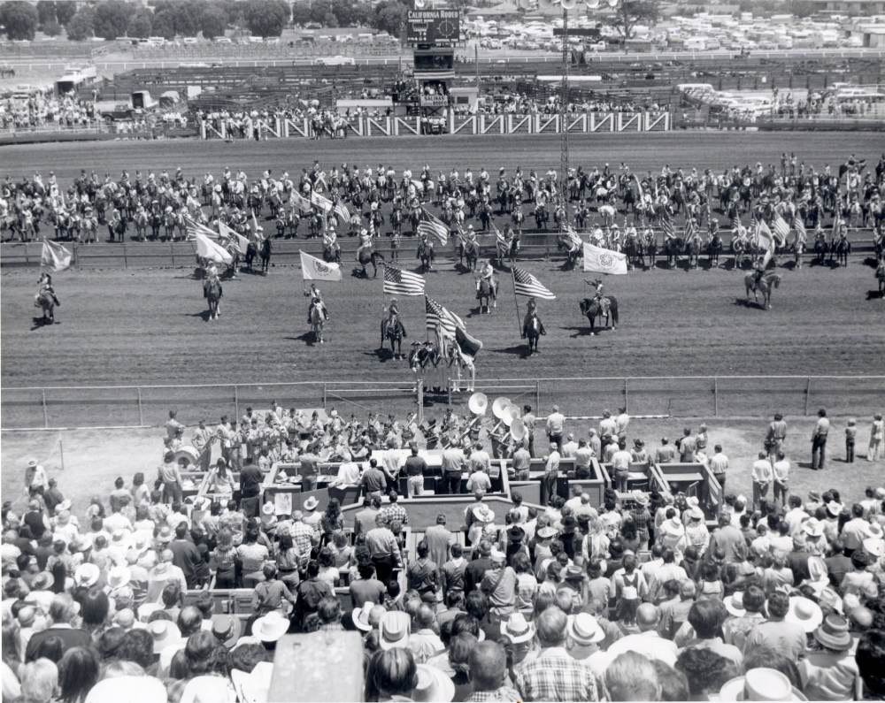 Salinas Rodeo B & W.  Photo from California Rodeo Salinas FB.
