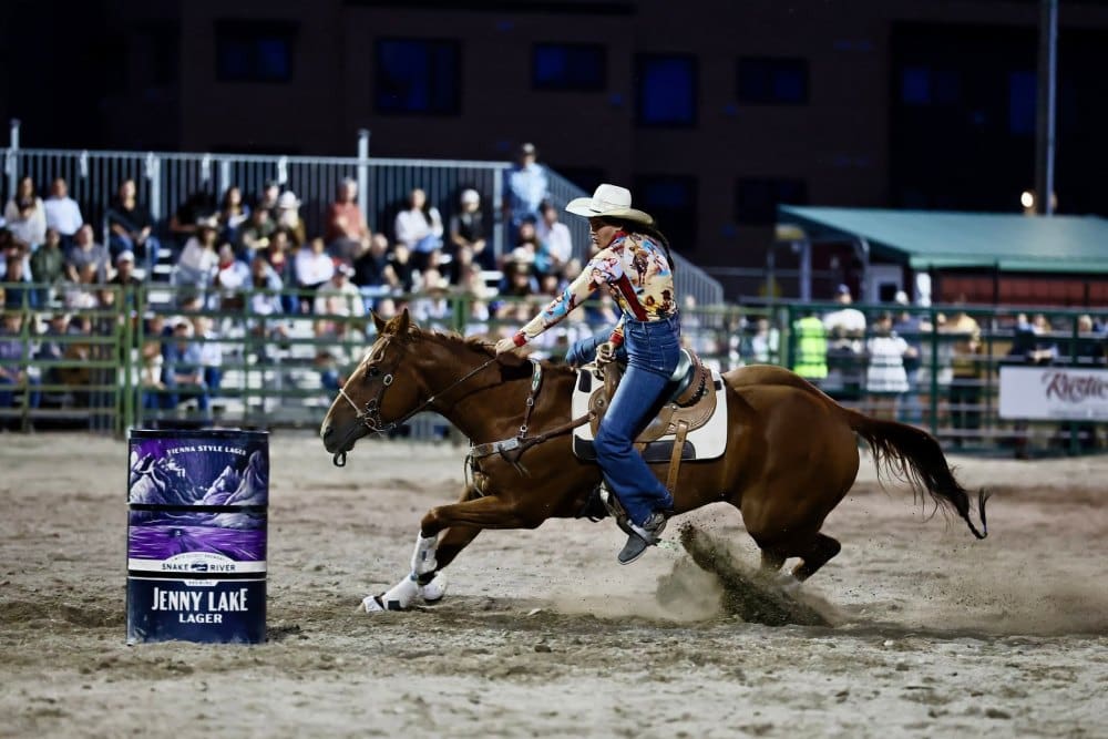 Barrel Race Photo from Jackson Hole Rodeo FB