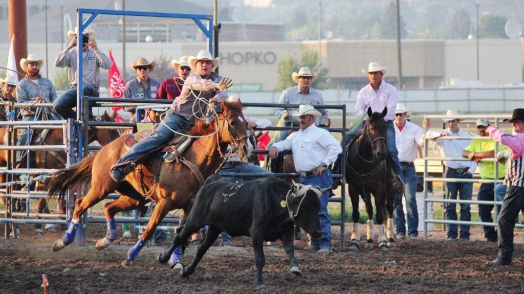Team Roping. Big Sky Rodeo. Courtesy of CLN