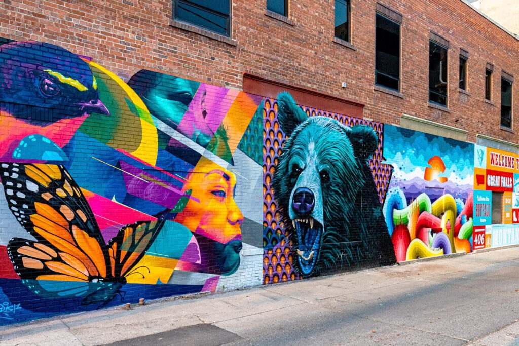 Murals in Great Falls Montana.  