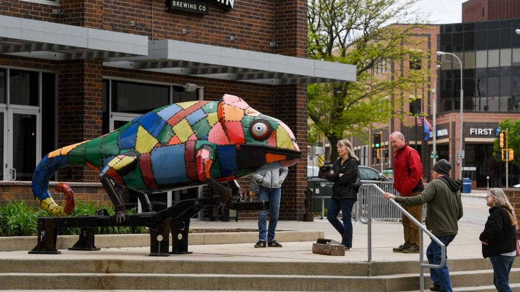 Colorful fish.  Sculpture Walk.  Photo by Trip Advisor