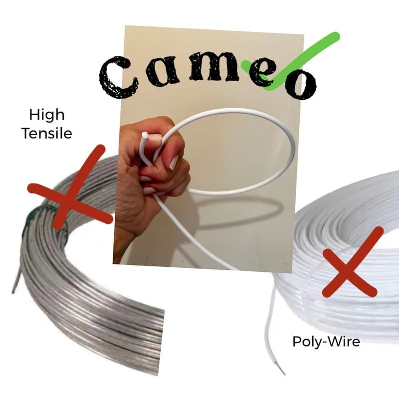 Cameo poly wire