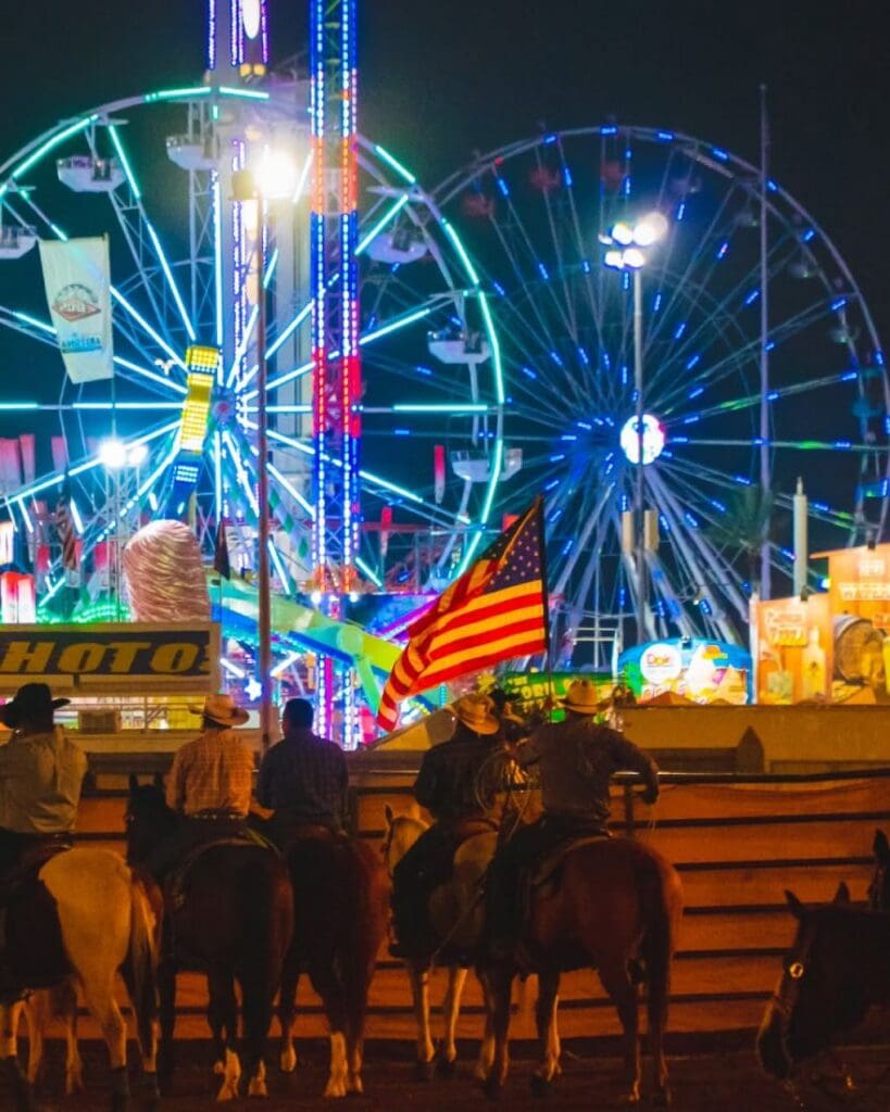 Ferris wheels and cowboys. Photo from AZ State Fair FB.
