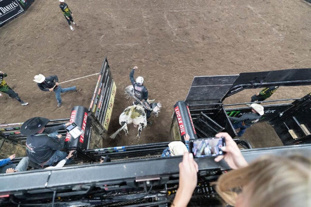 Arial view of the chutes. Photo Courtesy of PBR Website