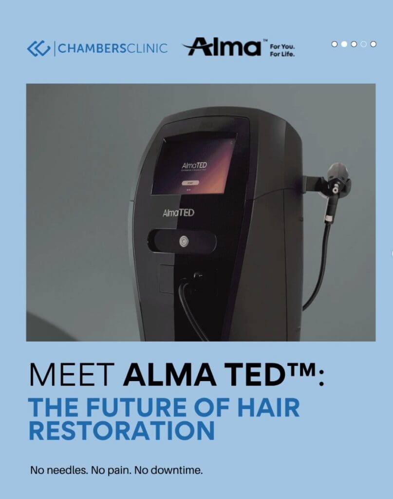 ALMA TED. Photo courtesy of Chambers Clinic IG