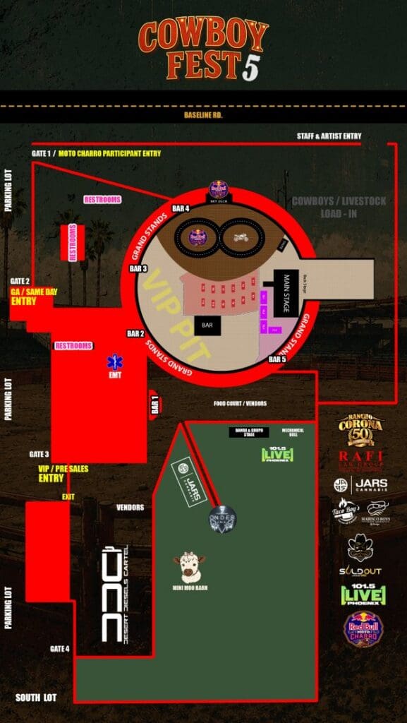 Cowboy Fest Map