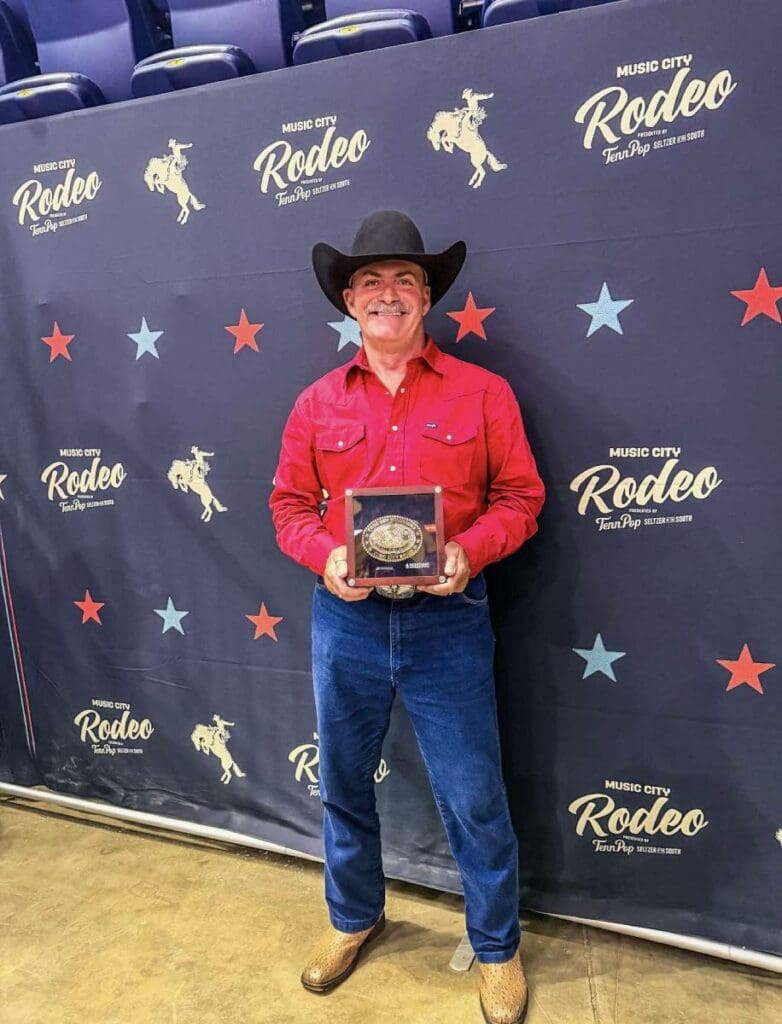 Martin Holt with True Vet Buckle